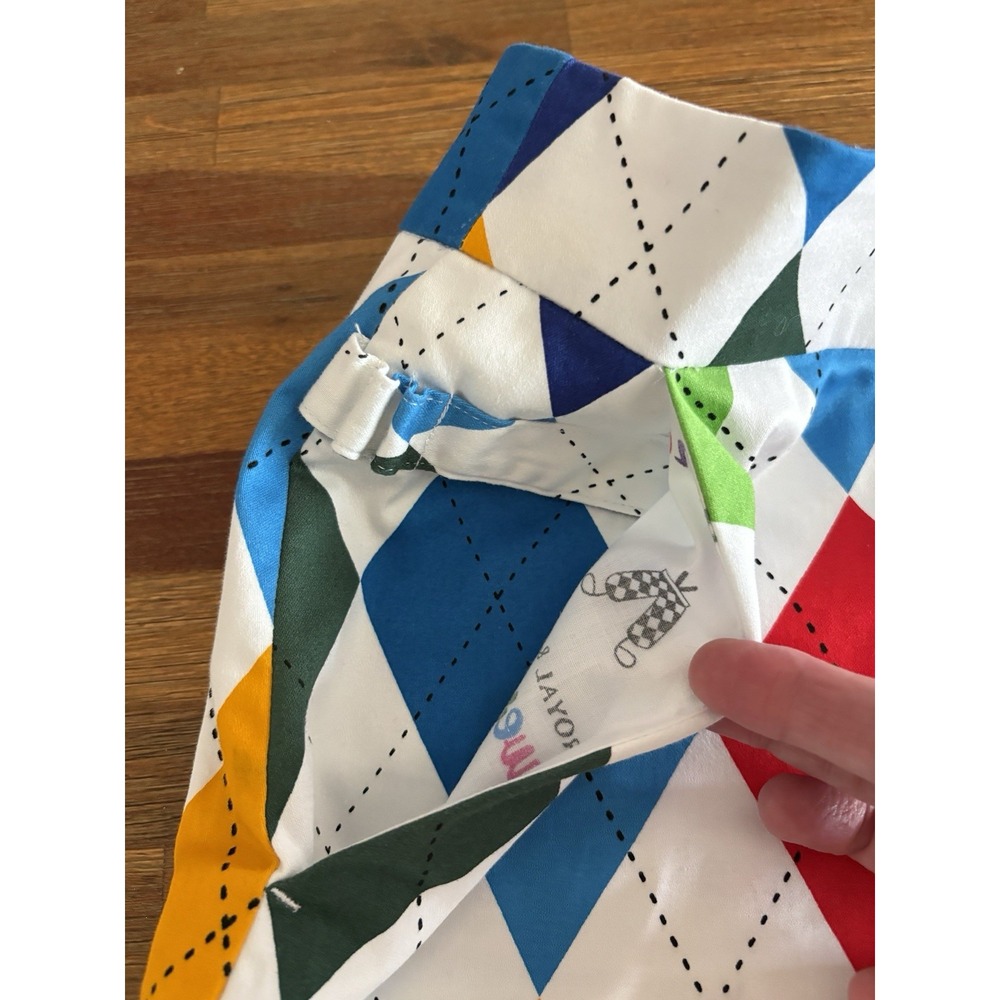 Royal and Awesome Womens Size 12 Golf Skort King of Diamonds Argyle Skirt - Picture 15 of 16